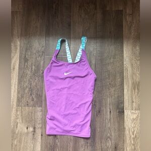 Nike Lavender Tank Top with Geometric Straps
